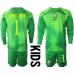 Cheap Brazil Alisson Becker #1 Goalkeeper Away Football Kit Children World Cup 2022 Long Sleeve (+ pants)